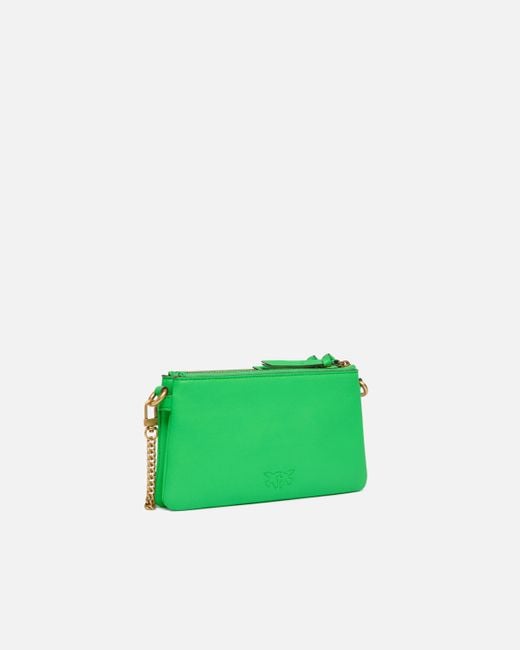 Borsa A Tracolla Mini Double Bag Piccola di Pinko in Green