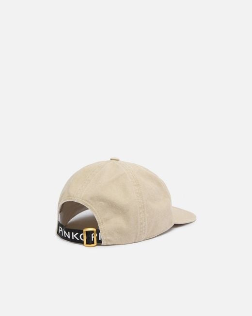 Pinko White Cap With Peak And Fading