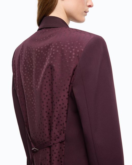 Pinko Purple Jacket With Polka-Dot Insert