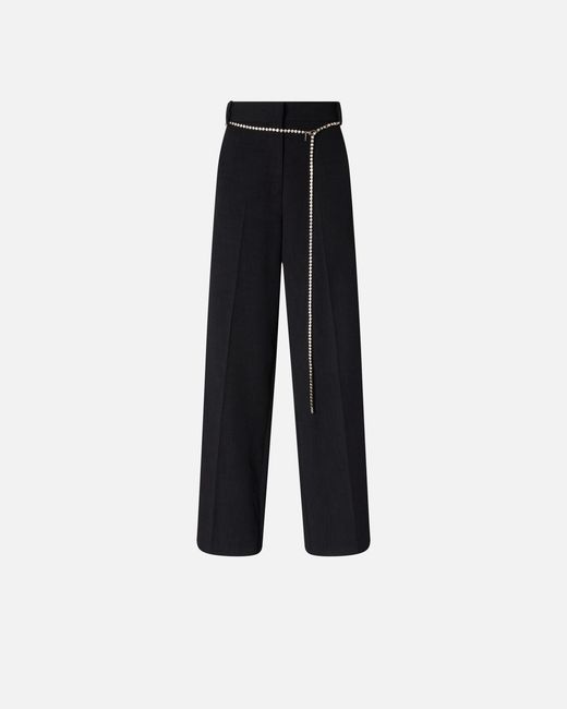 Pinko Blue Trousers With Jewel Belt