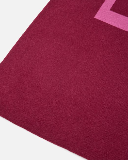 Pinko Red Scarf With Lettering Logo