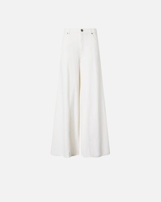 Vaqueros Con Pernera Extrancha Pinko de color White