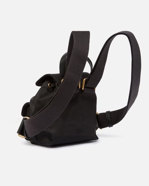 Pinko Black Small Nylon Backpack
