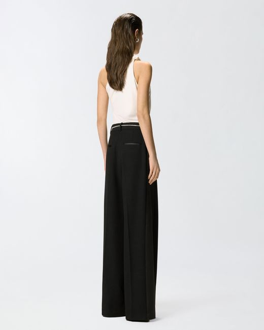 Pinko Blue Trousers With Jewel Belt