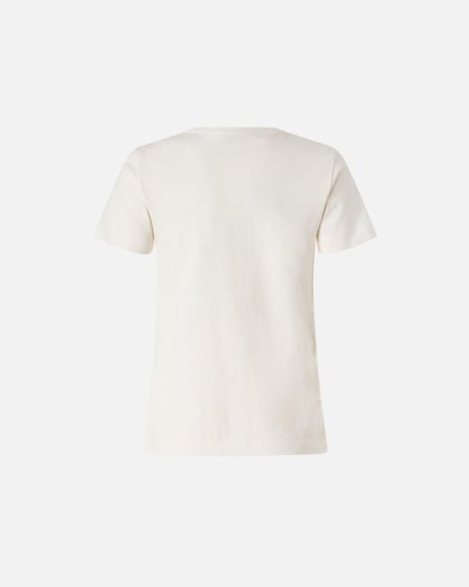 Pinko White T-Shirt With Love Birds Logo