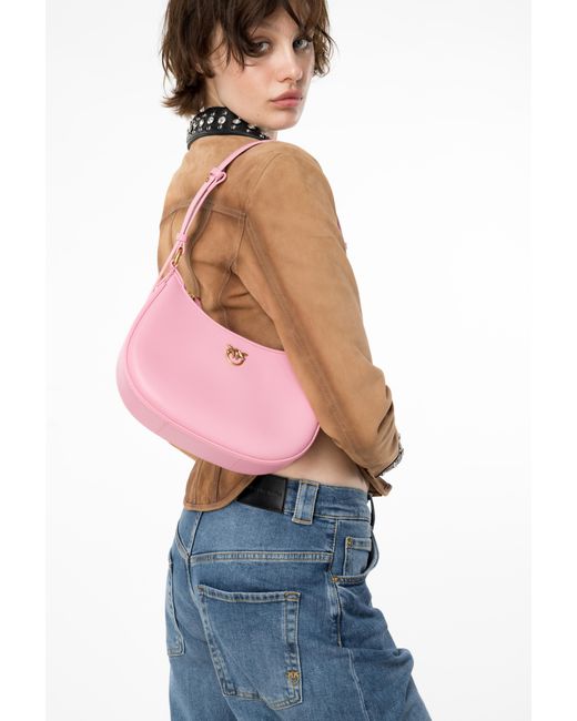Pinko Pink Mini Love Bag Half Moon Simply