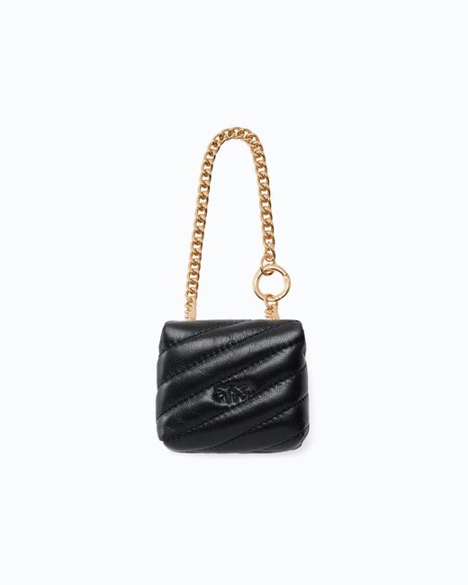 Pinko White Nano Love Bag Puff Accessory
