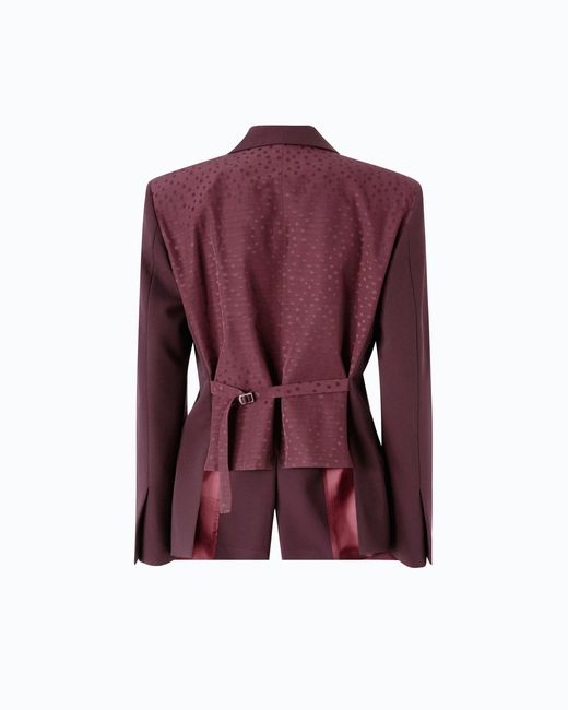 Pinko Purple Jacket With Polka-Dot Insert