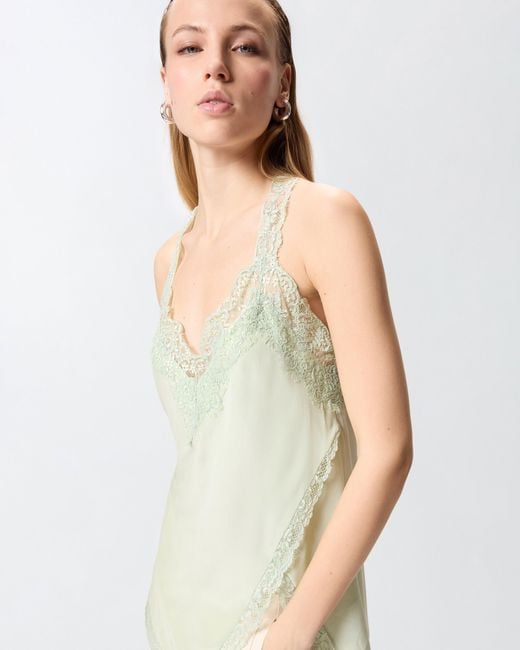 Pinko White Lace Lingerie Top