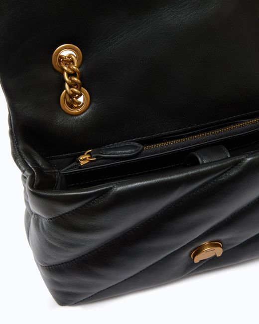 Pinko Black Classic Love Bag Puff Maxi Quilt