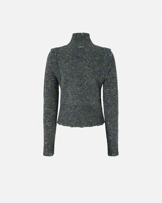 Jersey De Cuello Alto De Punto Trenzado Pinko de color Multicolor