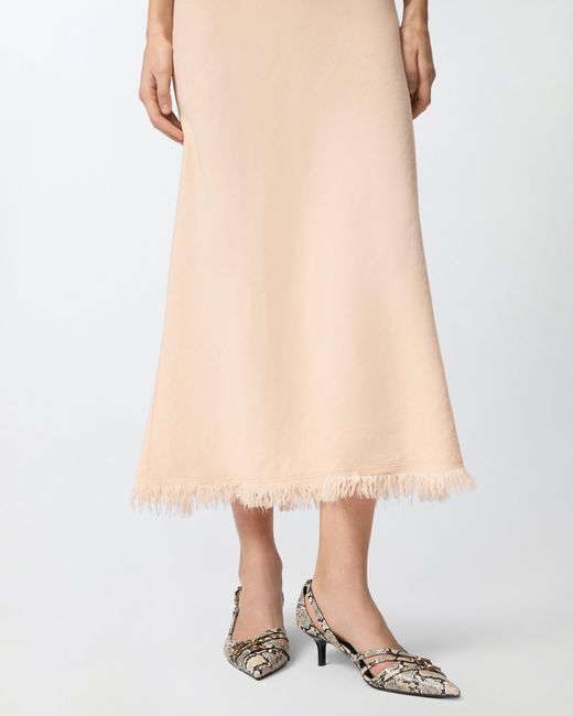 Pinko White Midi Skirt