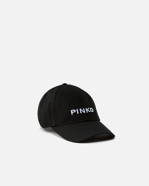 Pinko Black Cap With Peak And Embroidered Logo