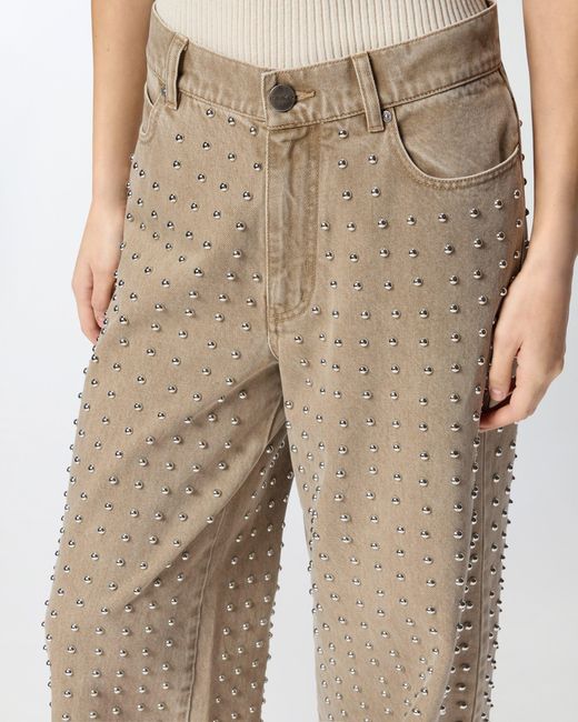 Pinko Natural Jeans With Studs