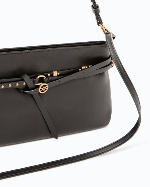 Pinko Black Belt Bag Medium Shoulder Bag
