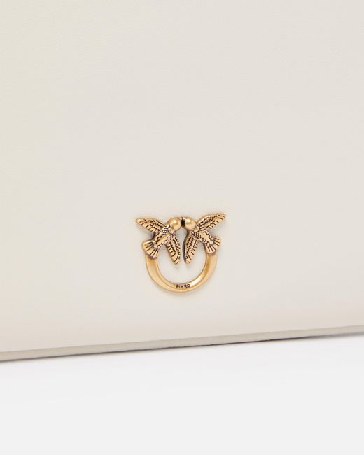 Pinko White Horizontal Flat Bag
