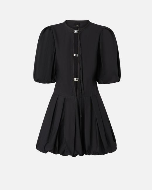ワンピース Pinko BENNY MINI DRESS WITH BALLOON SKIRT AND WAISTCOAT Pinko Mini Dress With Balloon Skirt in Black | Lyst
