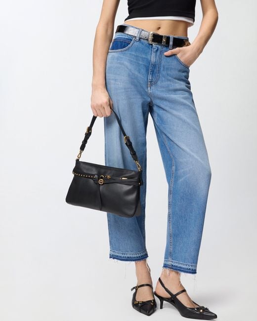 Pinko Black Belt Bag Medium Shoulder Bag