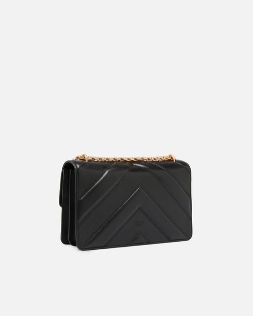 Pinko Black Love Bag One Medium Shoulder Bag
