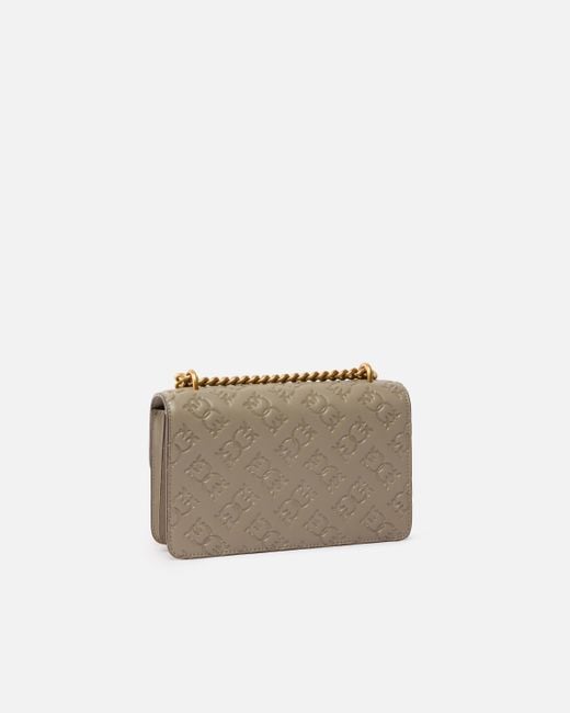 Mini Borsa A Tracolla Love Bag Con Logo Imprimè di Pinko in Natural