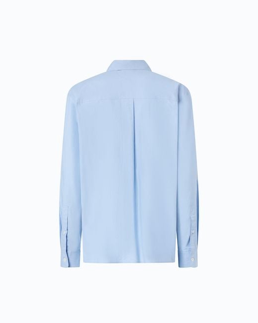 Pinko Blue Boxy Poplin Shirt