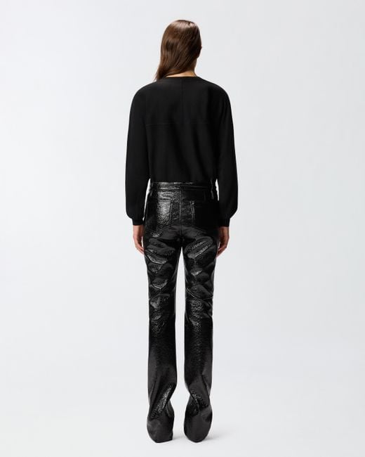 Pinko Black Sweater With Love Birds Logo