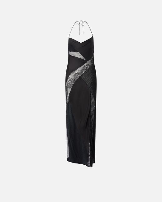 Abito Lungo Elegante Patch di Pinko in White