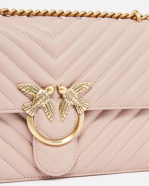 Pinko Pink Classic Love Bag One Chevron