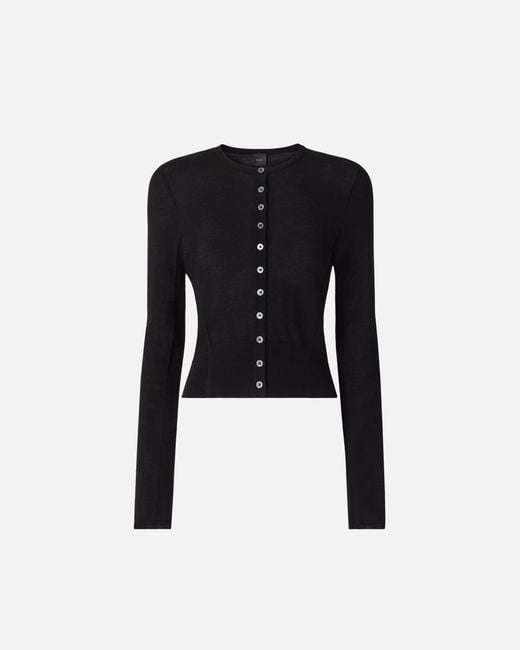 Pinko Black Cardigan With Mother-Of-Pearl Buttons