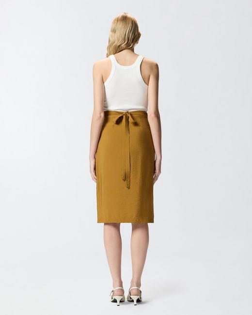 Pinko White Vest Top With Pendant Buckle