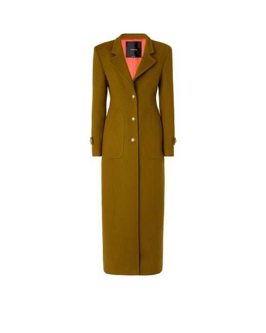 Pinko Green Long Coat