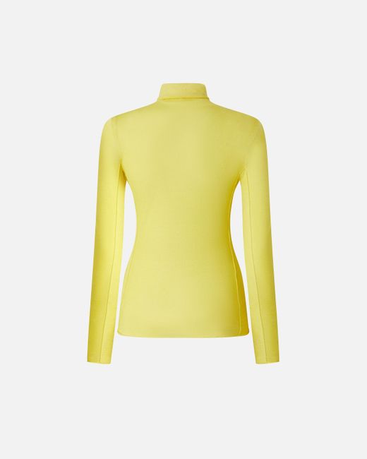 Pinko Yellow Wool And Silk Turtleneck Sweater, Spotlight