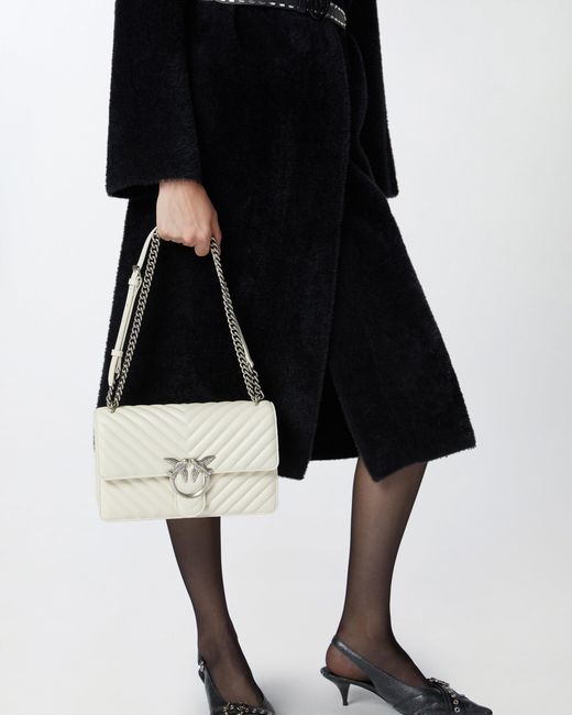 Pinko Natural Classic Love Bag One Chevron