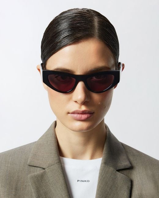 Pinko White Cat-Eye Sunglasses