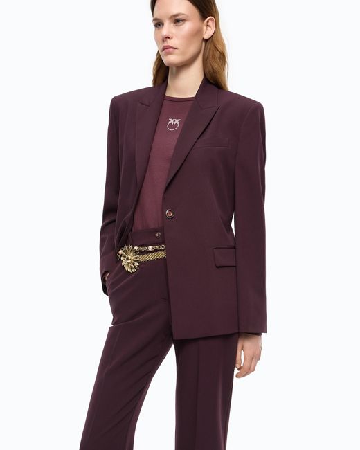 Pinko Purple Jacket With Polka-Dot Insert