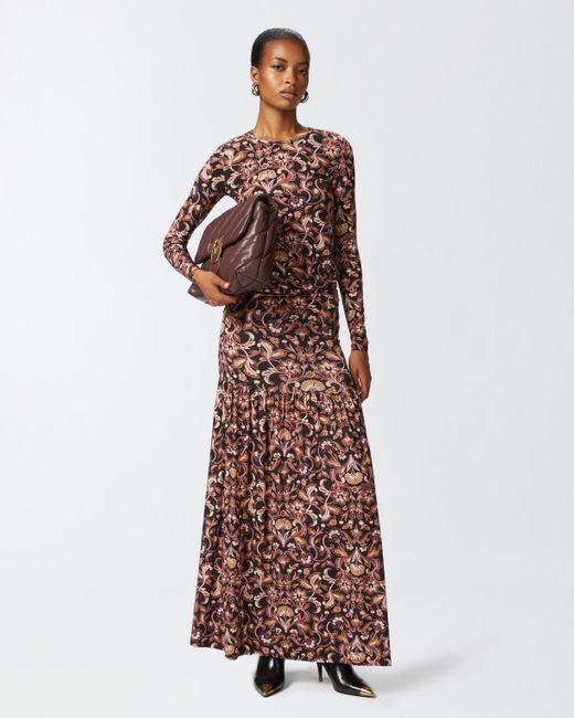 Floral jersey skirt sale