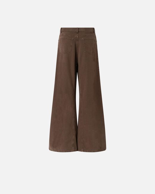 Pinko Brown Super-Wide-Leg Jeans