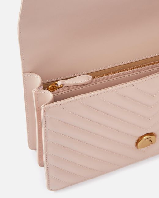 Pinko Pink Classic Love Bag One Chevron