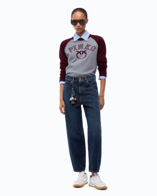 Pinko Blue Balloon-Fit Jeans