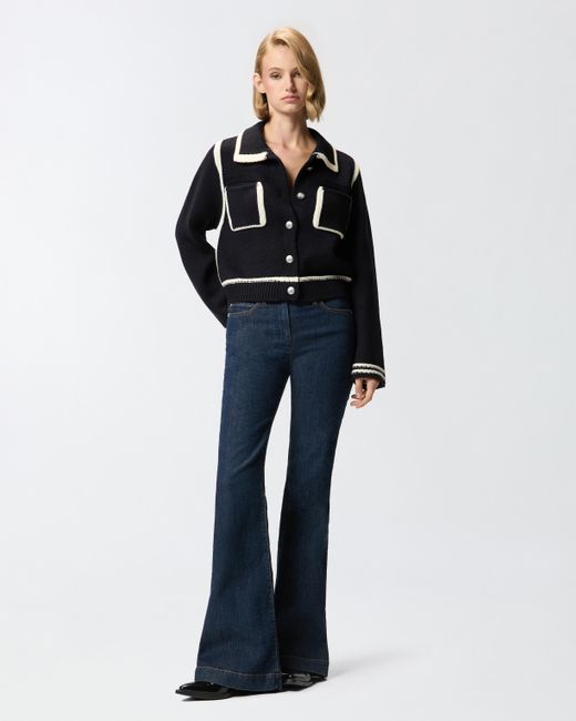 Pinko Black Preppy-style Cardigan
