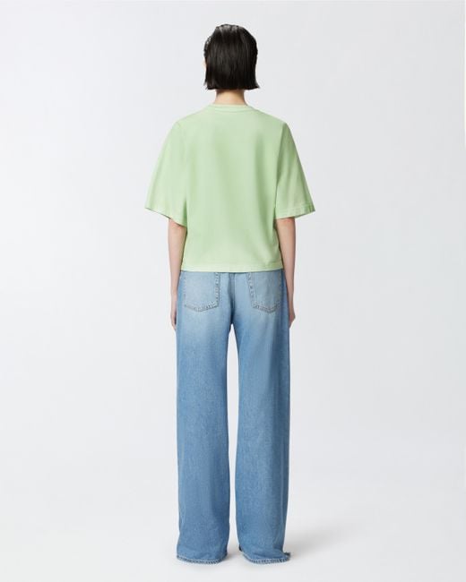 Pinko Green Reimagine By X Patrick Mcdowell Wide T-shirt With Horseshoe