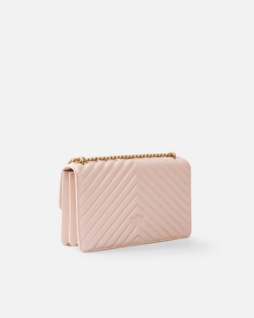 Pinko Pink Classic Love Bag One Chevron
