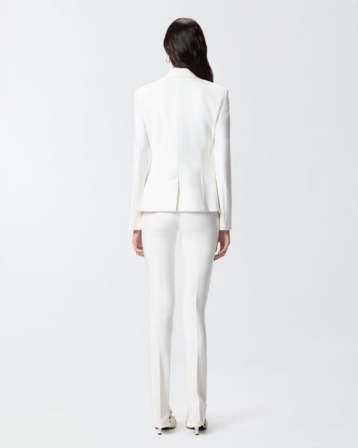 Pinko White Jacket With Rear Slit