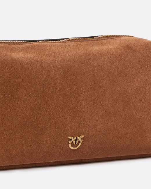 Pinko Brown Horizontal Bag Medium Shoulder Bag
