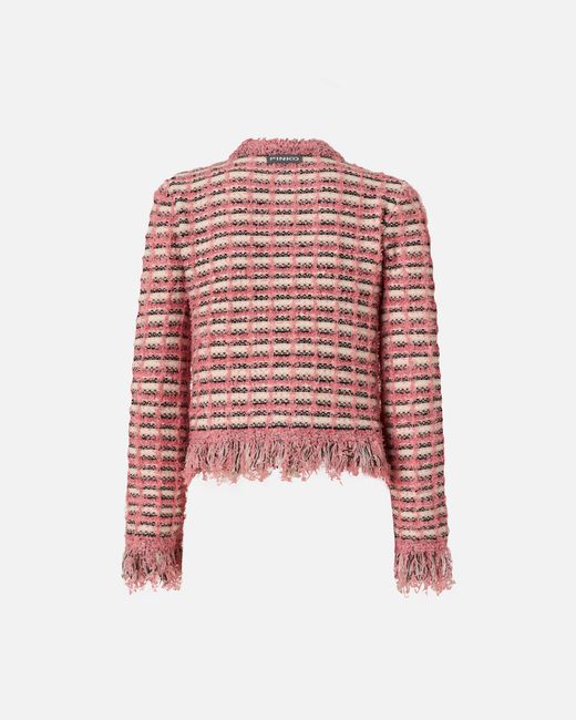 Pinko Red Cropped Jacket