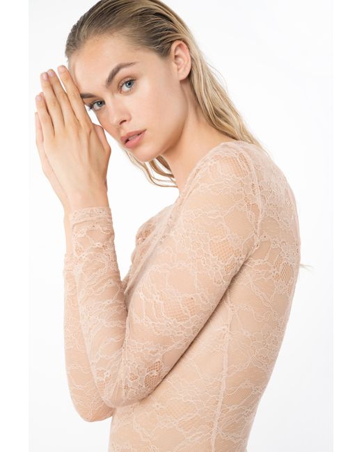 Lace Bodysuit in Natural