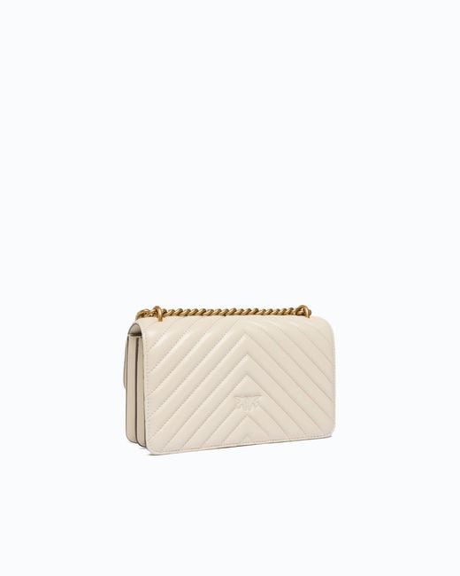 Pinko Natural Mini Love Bag One Chevron