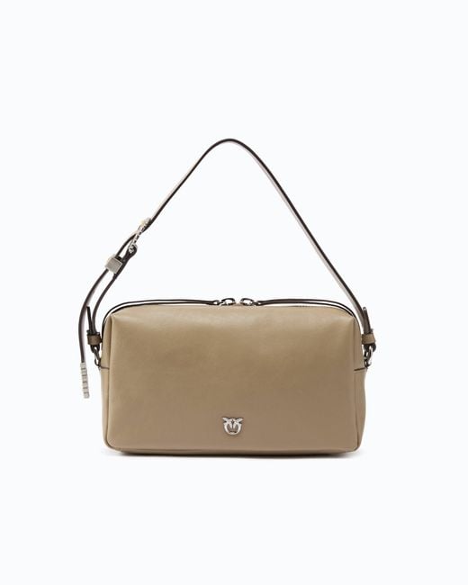 Pinko White Medium Crossbody Boston Bag