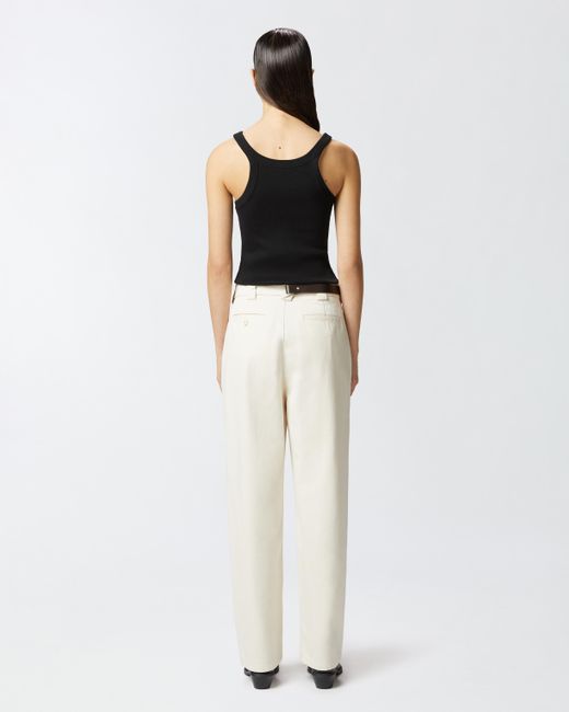 Pinko Black Reimagine By X Patrick Mcdowell Ribbed Vest Top With Horse Print