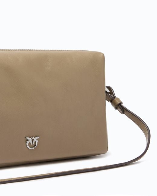 Pinko White Medium Crossbody Boston Bag